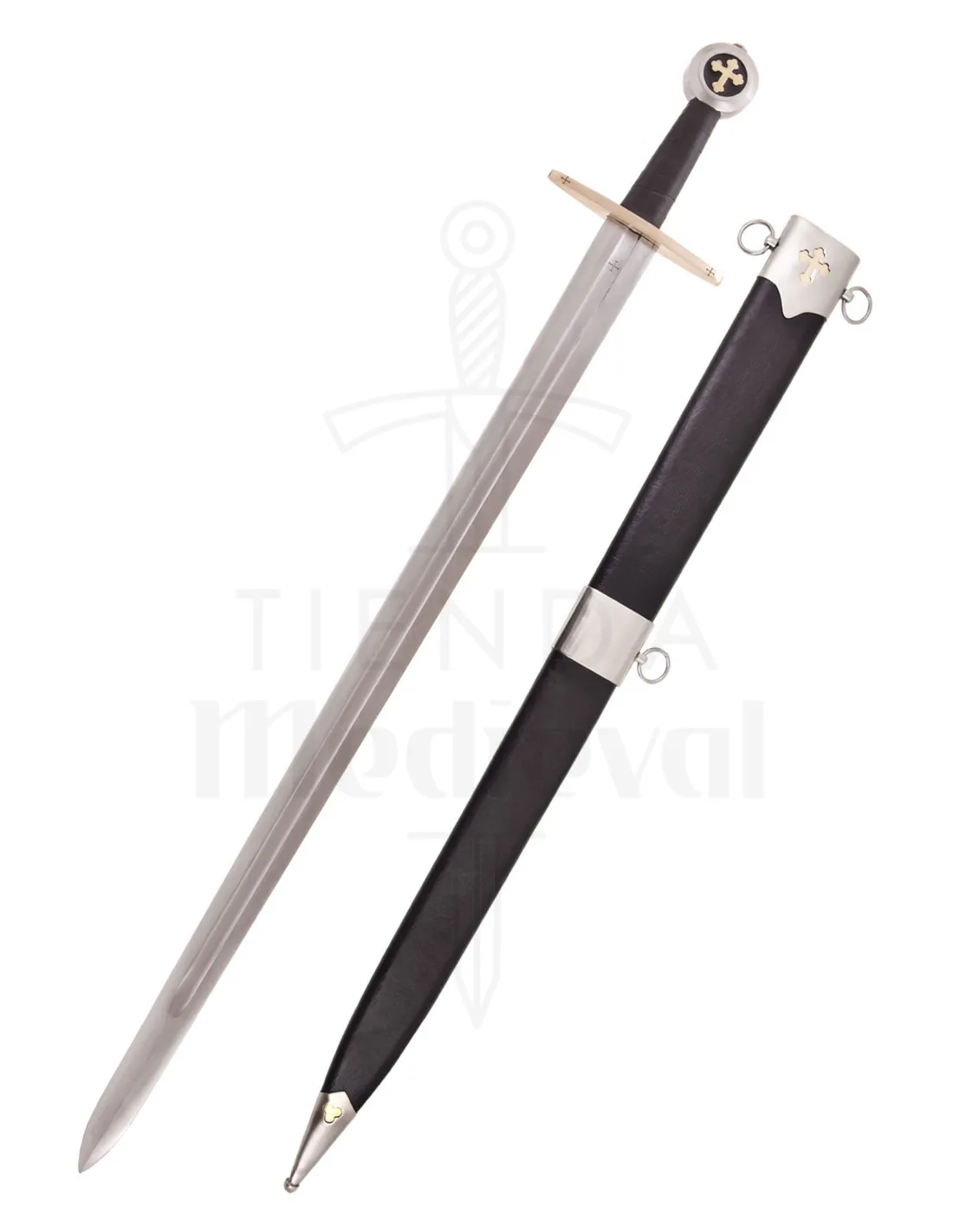 Épée des Templiers avec fourreau ⚔️ Boutique Épées